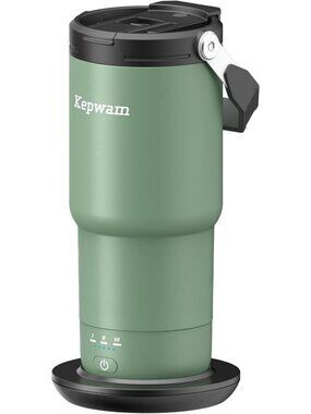 20oz Self-Heating Travel Mug - Leak-Proof, Large Capacity Heated Coffee Cup